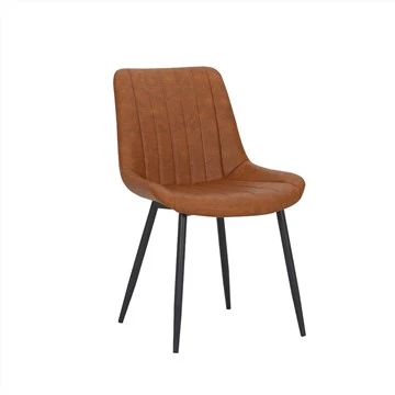 Ergonomisks ēdamistabas krēsls ar vintage ādu