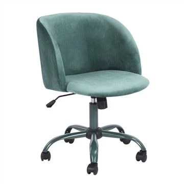 Adjustabe Velvet bezroku galda krēsls