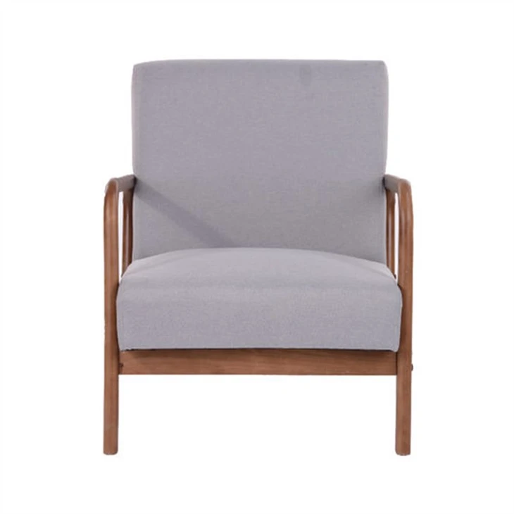 Atpūtas krēsls Mid Century Wood ar rokām
